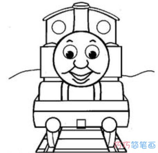 托马斯小火车怎么画可爱_火车简笔画图片