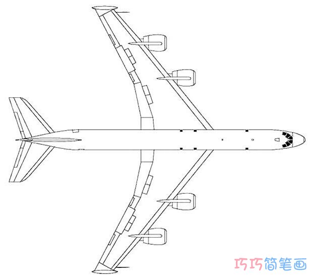 客机画法图片