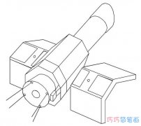 卡通人造卫星素描怎么画简单好看_卫星简笔画图片