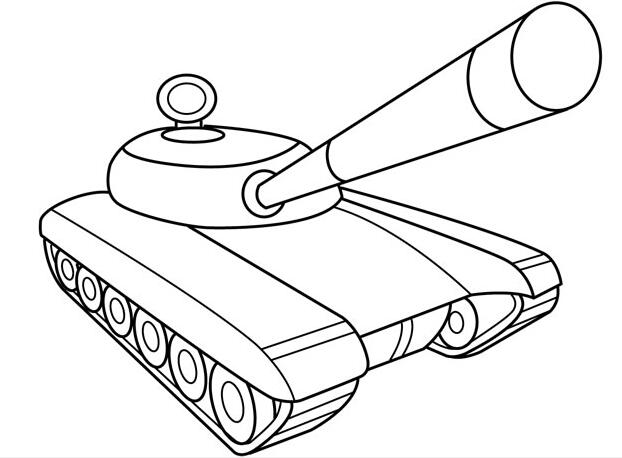 坦克怎么画好看简单_坦克简笔画图片
