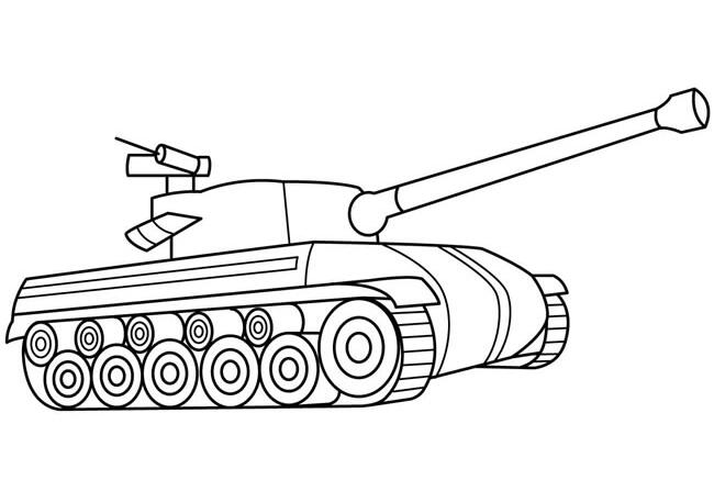 坦克怎么画好看简单_坦克简笔画图片