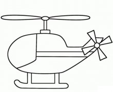 儿童直升飞机怎么画好看手绘_直升机简笔画图片