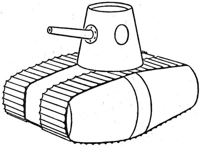 幼儿坦克怎么画简单易学_坦克简笔画图片