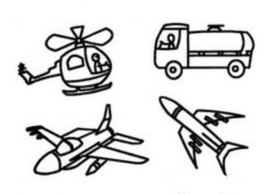 各种飞机的画法简单好看手绘_飞机简笔画图片