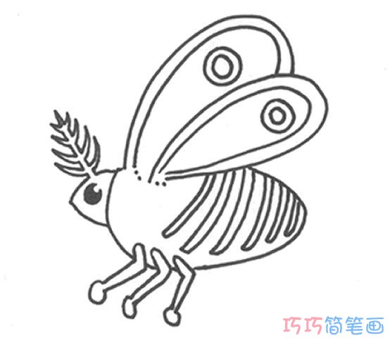 幼儿蜜蜂怎么画简单_蜜蜂简笔画图片