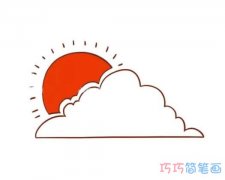 儿童卡通太阳怎么画好看涂色_太阳简笔画图片