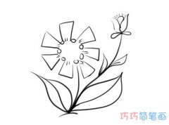 一组漂亮小花的画法手绘简单漂亮_花朵简笔画图片