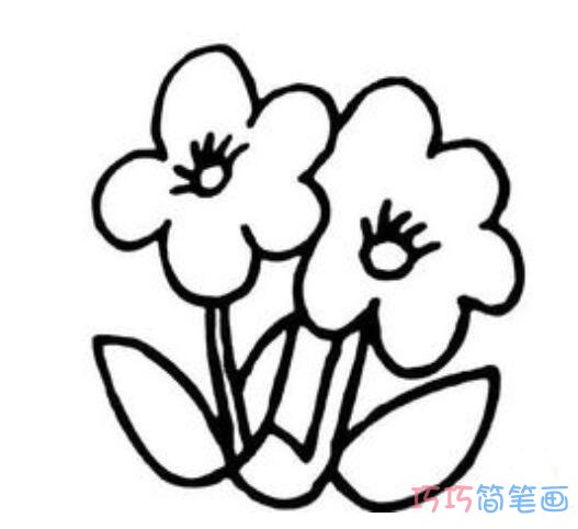 小花朵怎么画简洁好看_花朵简笔画图片