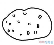 儿童卡通马铃薯的画法简单好看_马铃薯简笔画图片