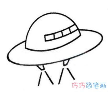 宇宙飞碟怎么画简单好看_宇宙飞碟简笔画图片