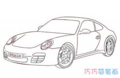 手绘小汽车的简单画法素描好看_小汽车简笔画图片