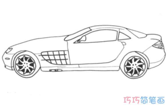 少儿基础家用小汽车素描多角度画法简单好看_小汽车简笔画图片