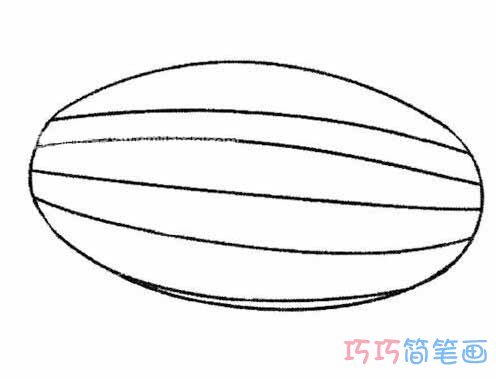 哈密瓜怎么画简单好看_哈密瓜简笔画图片