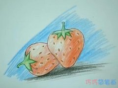 草莓素描手绘怎么画简单好看_草莓简笔画图片