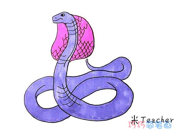 十头蛇简笔画图片