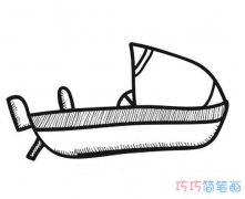 卡通渔船的简单画法手绘好看_渔船简笔画图片