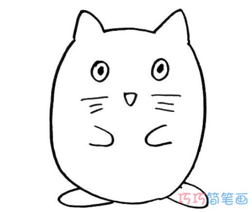 卡通龙猫怎么画简单可爱_龙猫简笔画图片
