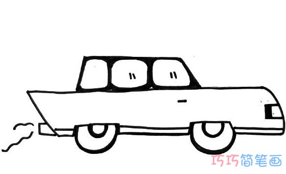 儿童简单的小汽车的画法简单_小汽车简笔画图片