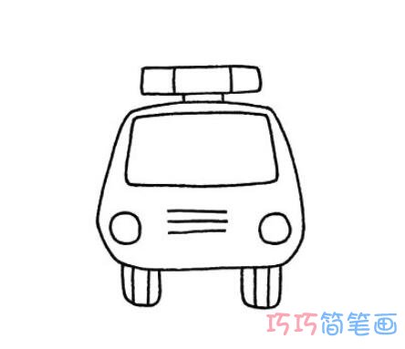 幼儿简单可爱的小汽车画法步骤图_小汽车简笔画图片