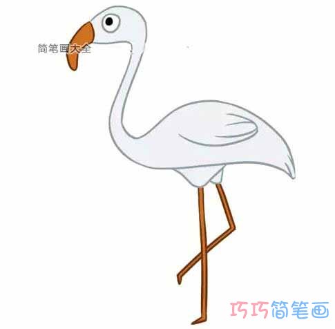 仙鹤怎么画简洁易学_仙鹤简笔画图片