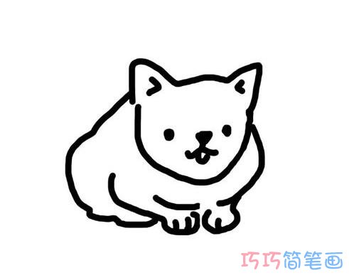 小猫怎么画乖巧好看_小猫简笔画图片