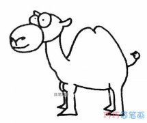 卡通骆驼的简单画法手绘步骤图_骆驼简笔画图片
