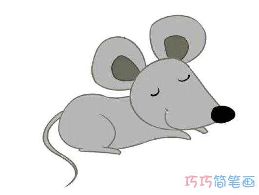 卡通老鼠怎么画可爱_老鼠简笔画图片
