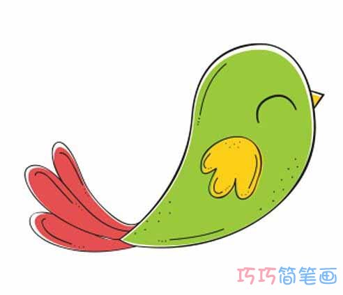 小鸟飞翔怎么画好看_小鸟简笔画图片