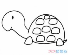 可爱小乌龟的画法手绘_怎么画乌龟简笔画图片