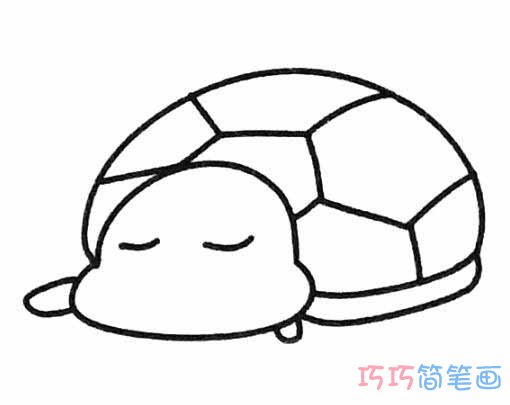 幼儿乌龟怎么画好看_乌龟简笔画图片