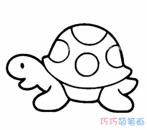 乌龟怎么画可爱_乌龟简笔画图片
