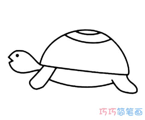 乌龟怎么画简单好看_乌龟简笔画图片