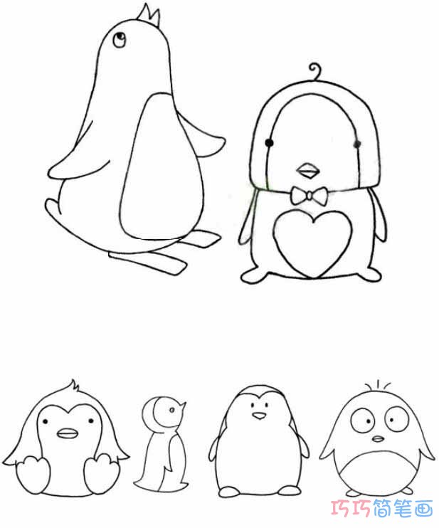 企鹅怎么画可爱_企鹅简笔画图片
