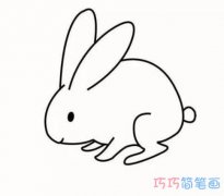 怎么画小白兔手绘简单好看 兔子的画法步骤简笔画图片
