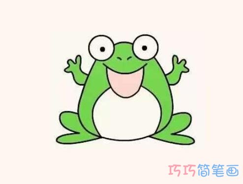 彩色青蛙怎么画可爱_青蛙简笔画图片