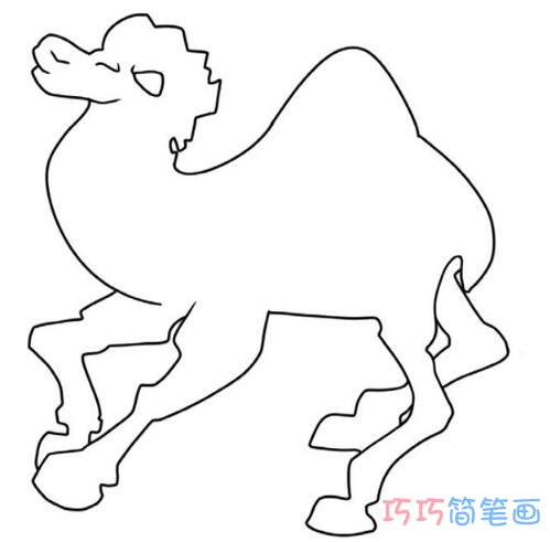 骆驼怎么画简洁好看_带步骤图骆驼简笔画图片