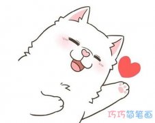 涂色小猫怎么画简单好看_小猫的画法简笔画图片