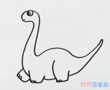 幼儿卡通恐龙怎么画好看可爱_恐龙简笔画图片