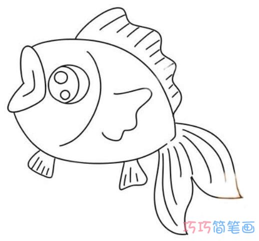 年年有鱼怎么画好看简单_彩色鱼儿简笔画图片