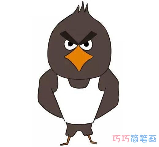 卡通老鹰怎么画简单_老鹰简笔画图片