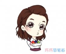 素描小女孩怎么画简单漂亮_小女孩的画法步骤简笔画图片