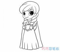 美丽小公主怎么画简单漂亮 小公主的画法简笔画图片