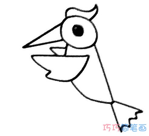 啄木鸟怎么画逼真好看_啄木鸟简笔画图片