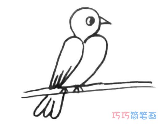 电线上的小鸟怎么画好看易学_小鸟简笔画图片