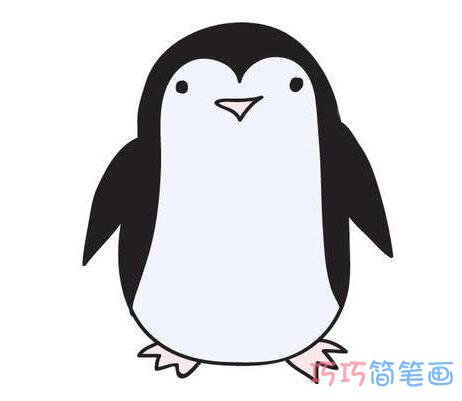 可爱小企鹅怎么画简洁易学_企鹅简笔画图片