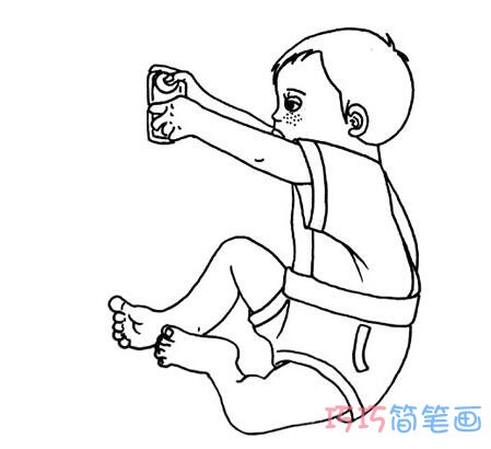 小男孩素描怎么画简洁好看_小男孩简笔画图片