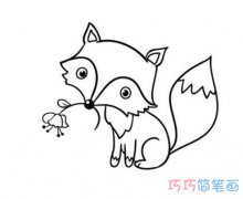 卡通狐狸怎么画简单可爱_狐狸的画法简笔画图片