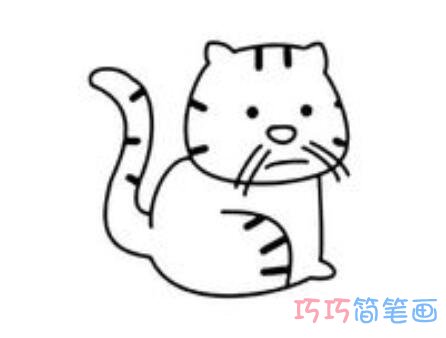 小猫怎么画乖巧可爱_小猫简笔画图片