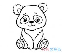 可爱小熊猫怎么画简单好看 熊猫简笔画图片
