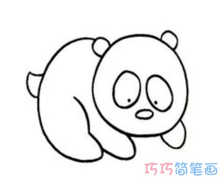 小熊猫怎么画简洁好看_熊猫简笔画图片
